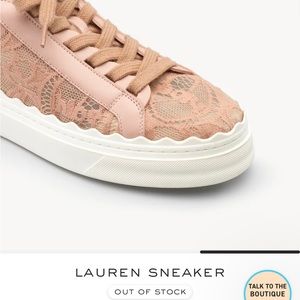Chloe Lauren Rose Lace Sneakers